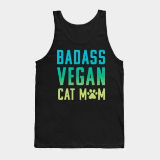 Badass Vegan Cat Mom Tank Top